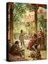 Nathan the prophet renounces the sin of David - Bible-William Brassey Hole-Stretched Canvas