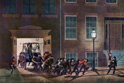 The Night Alarm, the Life of a Fireman, 1854
