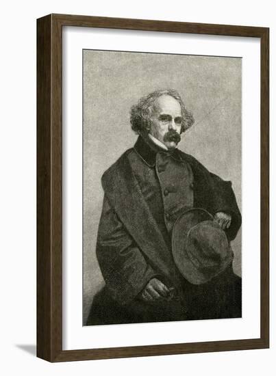 Nathaniel Hawthorne, 1862-null-Framed Art Print