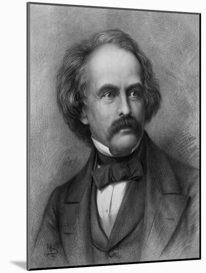 Nathaniel Hawthorne, American Author-Science Source-Mounted Giclee Print