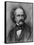 Nathaniel Hawthorne, American Author-Science Source-Framed Stretched Canvas