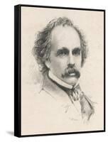 Nathaniel Hawthorne (Originally Hathorne) American Writer at the Age of 58-S.a. Scholl-Framed Stretched Canvas