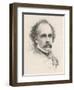 Nathaniel Hawthorne (Originally Hathorne) American Writer at the Age of 58-S.a. Scholl-Framed Art Print