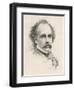 Nathaniel Hawthorne (Originally Hathorne) American Writer at the Age of 58-S.a. Scholl-Framed Art Print