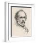 Nathaniel Hawthorne (Originally Hathorne) American Writer at the Age of 58-S.a. Scholl-Framed Art Print