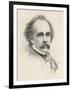 Nathaniel Hawthorne (Originally Hathorne) American Writer at the Age of 58-S.a. Scholl-Framed Art Print