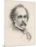 Nathaniel Hawthorne (Originally Hathorne) American Writer at the Age of 58-S.a. Scholl-Mounted Art Print