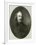 Nathaniel Hawthorne, Oval-RG Tietze-Framed Art Print