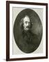 Nathaniel Hawthorne, Oval-RG Tietze-Framed Art Print