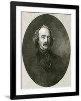 Nathaniel Hawthorne, Oval-RG Tietze-Framed Art Print