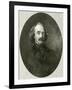 Nathaniel Hawthorne, Oval-RG Tietze-Framed Art Print