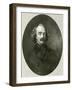 Nathaniel Hawthorne, Oval-RG Tietze-Framed Art Print