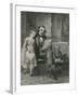 Nathaniel Hawthorne Reading to His Children-Charles Mills Sheldon-Framed Giclee Print