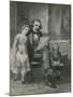 Nathaniel Hawthorne Reading to His Children-Charles Mills Sheldon-Mounted Giclee Print