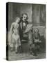 Nathaniel Hawthorne Reading to His Children-Charles Mills Sheldon-Stretched Canvas