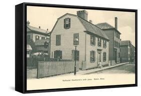 Nathaniel Hawthorne's Birth Place, Salem, Massachusetts-null-Framed Stretched Canvas