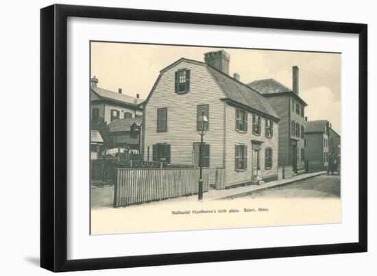 Nathaniel Hawthorne's Birth Place, Salem, Massachusetts-null-Framed Art Print