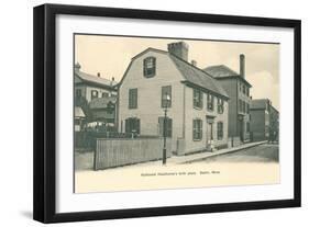 Nathaniel Hawthorne's Birth Place, Salem, Massachusetts-null-Framed Art Print