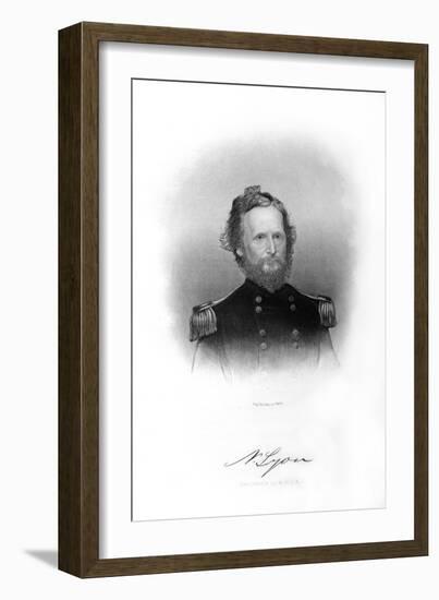 Nathaniel Lyon, American Soldier-John A O'Neill-Framed Giclee Print