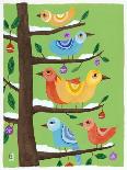 Christmas Tree and Birds-Nathaniel Mather-Giclee Print