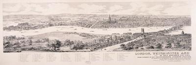 View of London from Southwark, 1543-Nathaniel Whittock-Giclee Print