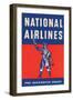 Nation Airlines - the Buccaneer Route-null-Framed Art Print