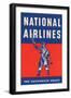 Nation Airlines - the Buccaneer Route-null-Framed Art Print