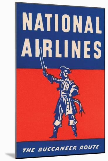 Nation Airlines - the Buccaneer Route-null-Mounted Art Print