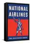 Nation Airlines - the Buccaneer Route-null-Framed Stretched Canvas