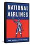 Nation Airlines - the Buccaneer Route-null-Framed Stretched Canvas