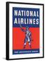 Nation Airlines - the Buccaneer Route-null-Framed Art Print