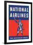 Nation Airlines - the Buccaneer Route-null-Framed Art Print