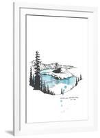 Nation Park Crater Lake-Natasha Marie-Framed Giclee Print