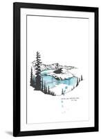 Nation Park Crater Lake-Natasha Marie-Framed Giclee Print