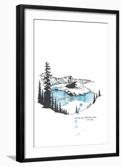 Nation Park Crater Lake-Natasha Marie-Framed Giclee Print