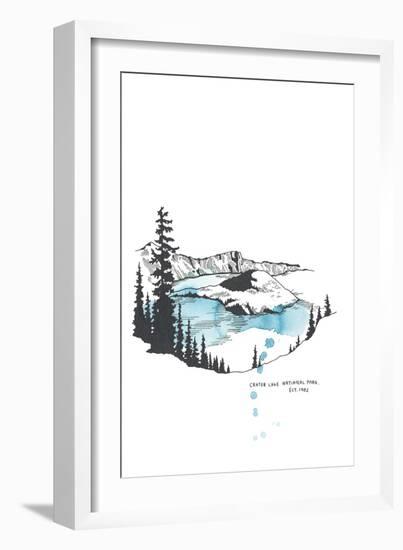 Nation Park Crater Lake-Natasha Marie-Framed Giclee Print