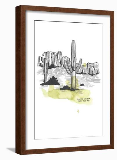 Nation Park Saguaro-Natasha Marie-Framed Giclee Print