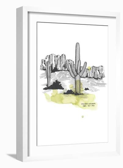 Nation Park Saguaro-Natasha Marie-Framed Giclee Print