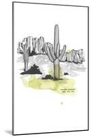 Nation Park Saguaro-Natasha Marie-Mounted Giclee Print