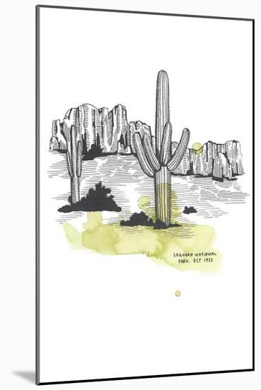 Nation Park Saguaro-Natasha Marie-Mounted Giclee Print