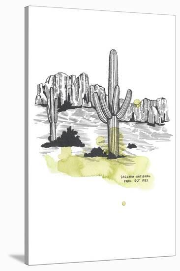 Nation Park Saguaro-Natasha Marie-Stretched Canvas