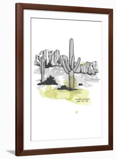 Nation Park Saguaro-Natasha Marie-Framed Giclee Print