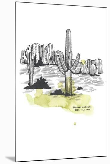 Nation Park Saguaro-Natasha Marie-Mounted Giclee Print