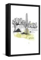 Nation Park Saguaro-Natasha Marie-Framed Stretched Canvas