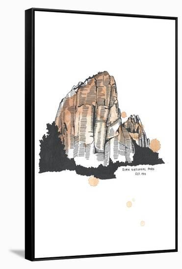 Nation Park Zion-Natasha Marie-Framed Stretched Canvas