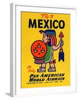 National Air and Space Museum: Pan American - Fly to Mexico-null-Framed Art Print