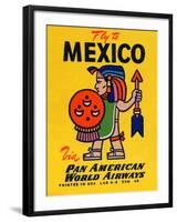 National Air and Space Museum: Pan American - Fly to Mexico-null-Framed Art Print