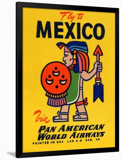 National Air and Space Museum: Pan American - Fly to Mexico-null-Framed Art Print