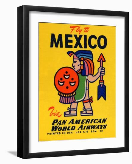 National Air and Space Museum: Pan American - Fly to Mexico-null-Framed Art Print