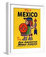 National Air and Space Museum: Pan American - Fly to Mexico-null-Framed Art Print